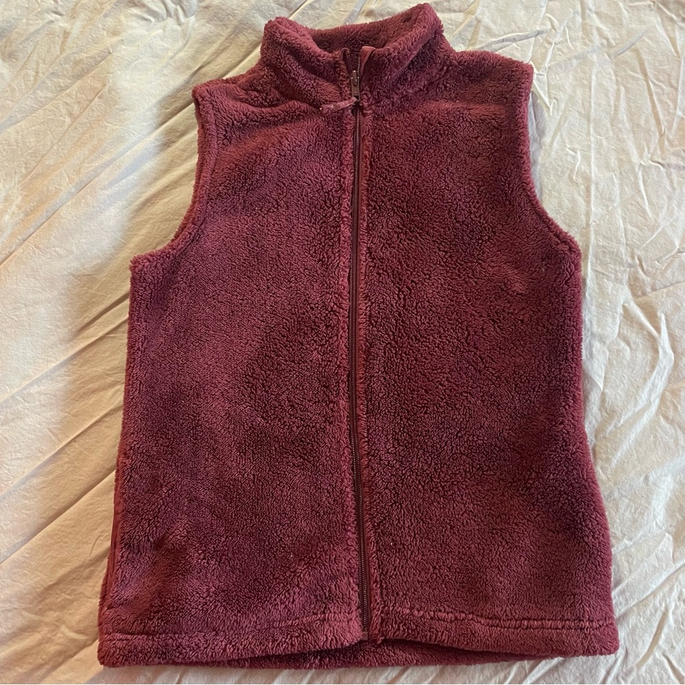 Old Navy Maroon Girl’s Plush Vest